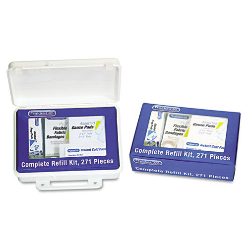 Complete Care First Aid Kit Refill, 271 Pieces, Box-(FAO90136)