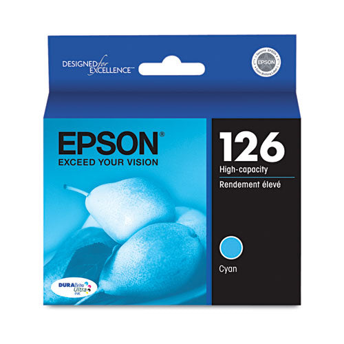 T126220-S (126) DURABrite Ultra High-Yield Ink, Cyan-(EPST126220S)