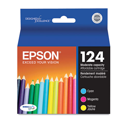T124520-S (124) DURABrite Ultra Ink, Cyan/Magenta/Yellow-(EPST124520S)