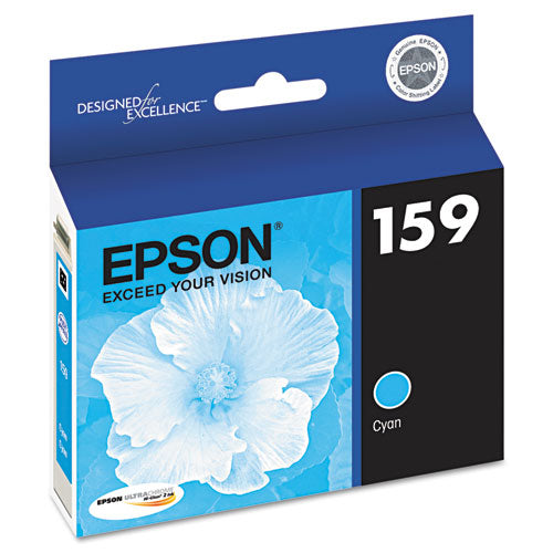 T159220 (159) UltraChrome Hi-Gloss 2 Ink, Cyan-(EPST159220)