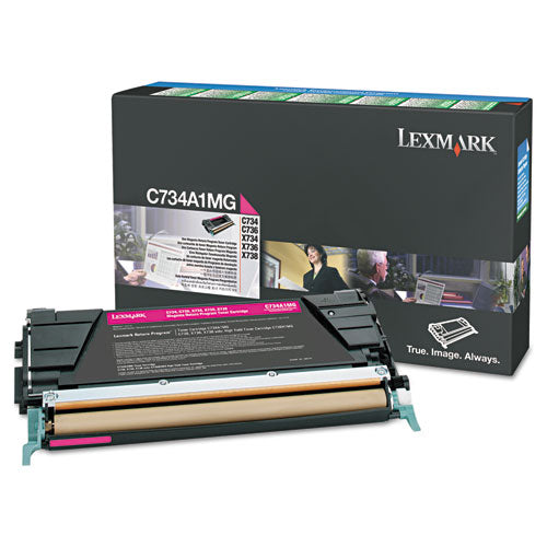 X746A1MG Return Program Toner, 7,000 Page-Yield, Magenta-(LEXX746A1MG)