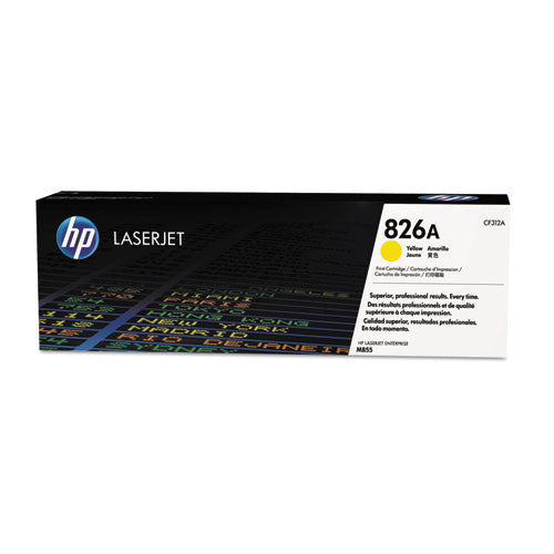 HP 826A, (CF312A) Yellow Original LaserJet Toner Cartridge-(HEWCF312A)