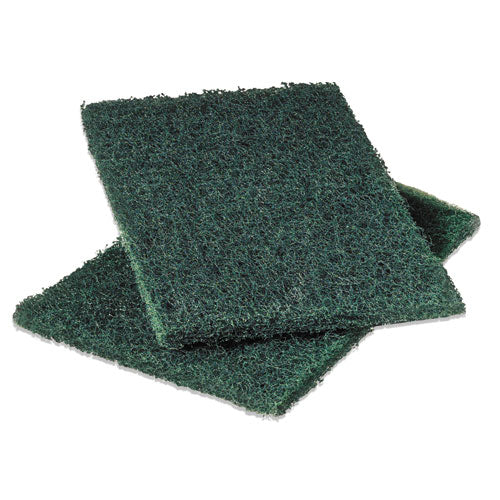 Heavy-Duty Scouring Pad 86, 6 x 9, Green, Dozen-(MMM86)