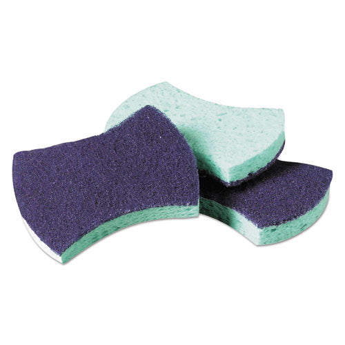 Power Sponge #3000, 2.8 x 4.5, 0.6" Thick, Blue/Teal, 20/Carton-(MMM3000CT)
