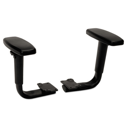 Optional Height-Adjustable T-Arms for Volt Series Chairs for HON Volt Series Task Chairs, Black, 2/Set-(HON5795T)