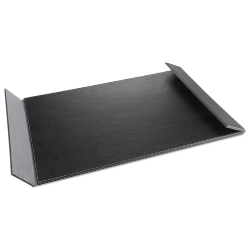 Monticello Desk Pad, with Fold-Out Sides, 24 x 19, Black-(AOP5240BG)