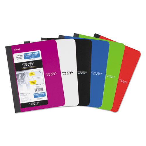 Composition Book, Casebound, Medium/College Rule, Randomly Assorted Cover Color, (100) 9.75 x 7.5 Sheets-(MEA09120)