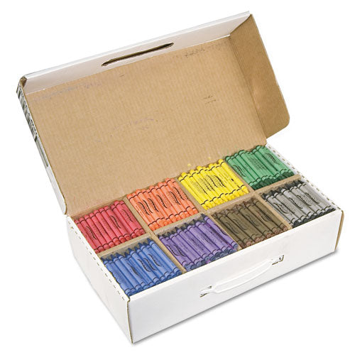 Crayons Made with Soy, 100 Each of 8 Colors, 800/Carton-(DIX32350)