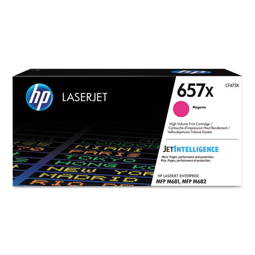 HP 657X, (CF473X) High-Yield Magenta Original LaserJet Toner Cartridge-(HEWCF473X)