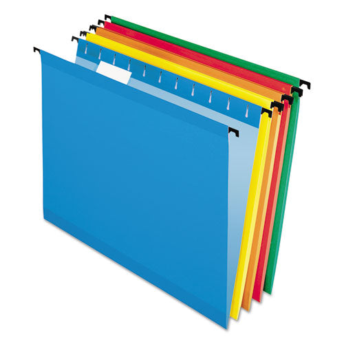 SureHook Hanging Folders, Legal Size, 1/5-Cut Tabs, Assorted Colors, 20/Box-(PFX615315ASST)