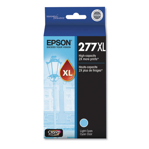 T277XL520-S (277XL) Claria High-Yield Ink, 740 Page-Yield, Light Cyan-(EPST277XL520S)
