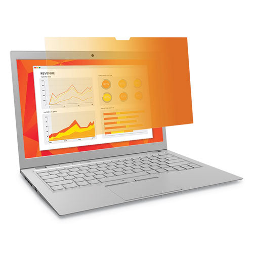 Gold Frameless Privacy Filter for 15.4" Widescreen MacBook Pro Touch, 16:10 Aspect Ratio-(MMMGFNAP007)