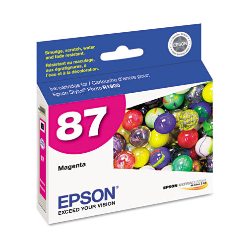 T087320 (87) UltraChrome Hi-Gloss 2 Ink, Magenta-(EPST087320)