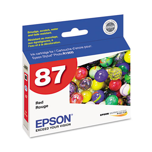 T087720 (87) UltraChrome Hi-Gloss 2 Ink, Red-(EPST087720)