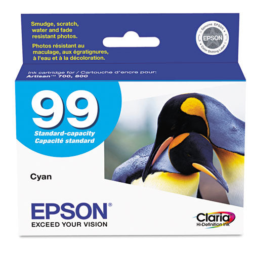 T099220-S (99) Claria Ink, 450 Page-Yield, Cyan-(EPST099220S)