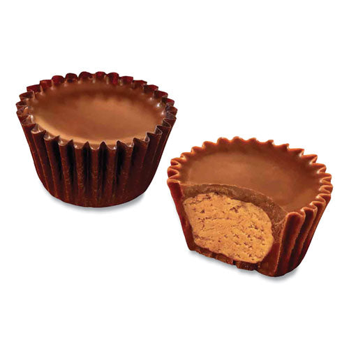 Peanut Butter Cups Miniatures Bulk Box, Milk Chocolate, 105 Pieces, 32.55 oz Box, Ships in 1-3 Business Days-(GRR24600410)