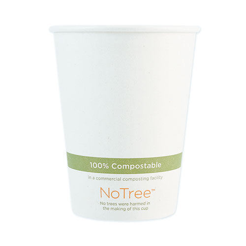 NoTree Paper Hot Cups, 12 oz, Natural, 1,000/Carton-(WORCUSU12)