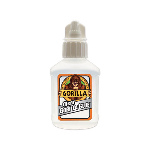 Clear Gorilla Glue, 1.75 oz, Dries Clear, 4/Carton-(GOR4500301CT)