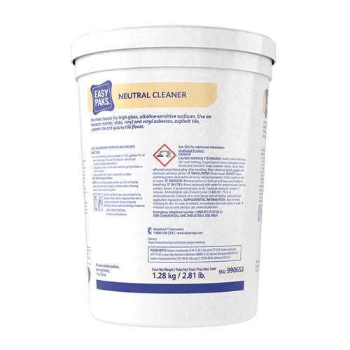 Neutral Cleaner, 0.5 oz Packet, 90/Tub-(DVO990653EA)