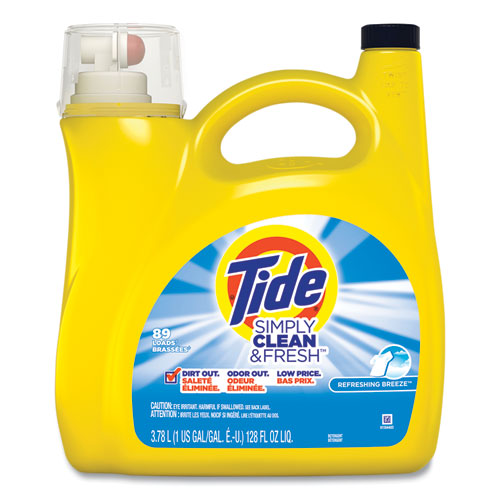 Simply Clean and Fresh Laundry Detergent, Refreshing Breeze, 138 oz Bottle-(PGC8913144311)