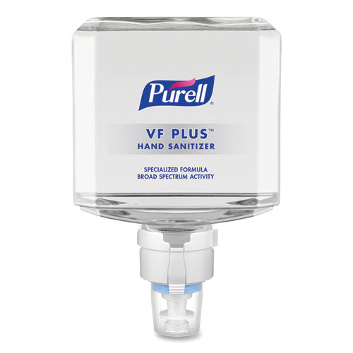 VF PLUS Hand Sanitizer Gel, 1,200 mL Refill Bottle, Fragrance-Free, For ES8 Dispensers, 2/Carton-(GOJ709902CT)