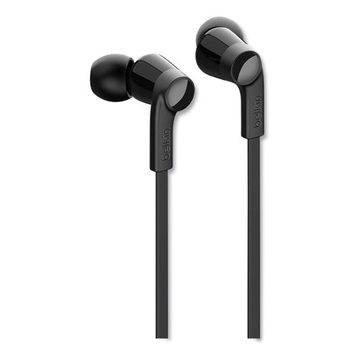SOUNDFORM Headphones with Lightning Connector, 44" Cord, Black-(BLKG3H0001BTBLK)