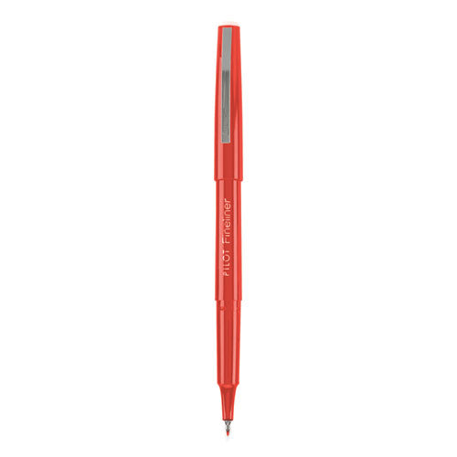 Fineliner Markers, Fine Bullet Tip, Red, Dozen-(PIL11015DZ)