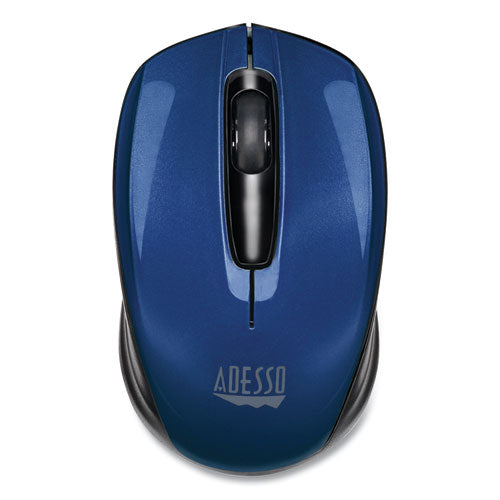 iMouse S50 Wireless Mini Mouse, 2.4 GHz Frequency/33 ft Wireless Range, Left/Right Hand Use, Blue-(ADEIMOUSES50L)