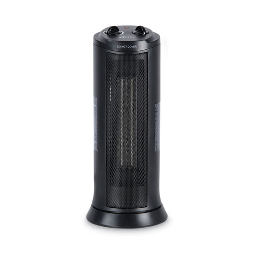 Mini Tower Ceramic Heater, 1,500 W, 7.37 x 7.37 x 17.37, Black-(ALEHECT17)