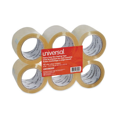 Heavy-Duty Box Sealing Tape, 3" Core, 1.88" x 54.6 yds, Clear, 12/Box-(UNV96000)