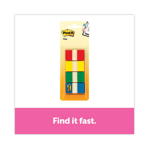 Page Flags in Portable Dispenser, Assorted Primary, 160 Flags/Dispenser-(MMM680RYGB2)