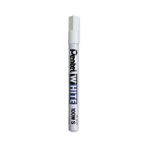 White Permanent Marker, Fine Bullet Tip, White-(PEN100WS)