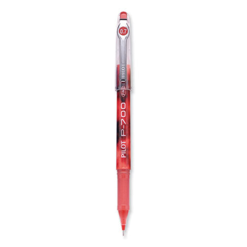 Precise P-700 Gel Pen, Stick, Fine 0.7 mm, Red Ink, Red Barrel, Dozen-(PIL38612)