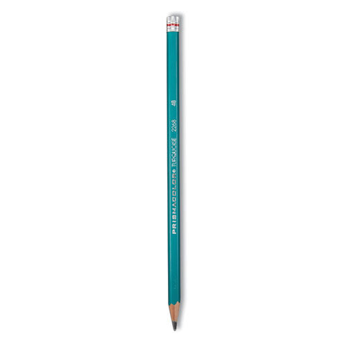 Turquoise Drawing Pencil, 2 mm, 4B, Black Lead, Turquoise Barrel, Dozen-(SAN2268)