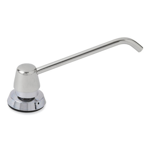 Counter-Mounted Soap Dispenser, 34 oz, 3 x 4 x 6, Stainless Steel-(BOB8226)
