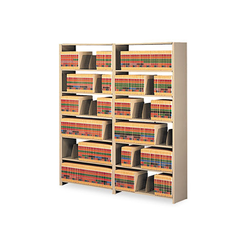 Snap-Together Steel Seven-Shelf Closed Starter Set, 48w x 12d x 88h, Sand-(TNN128848PCSD)