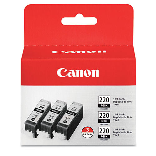 2945B004 (PGI-220) Ink, Black, 3/Pack-(CNM2945B004)