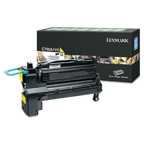 C792A1YG Return Program Toner, 6,000 Page-Yield, Yellow-(LEXC792A1YG)