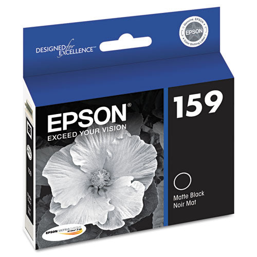 T159820 (159) UltraChrome Hi-Gloss 2 Ink, Matte Black-(EPST159820)