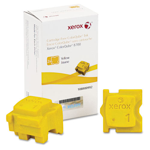 108R00992 Solid Ink Stick, 4,200 Page-Yield, Yellow, 2/Box-(XER108R00992)