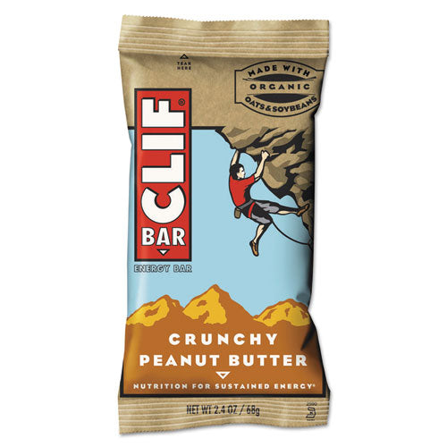 Energy Bar, Crunchy Peanut Butter, 2.4 oz, 12/Box-(CBC50120)