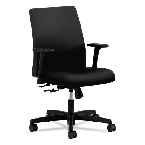 Ignition Series Fabric Low-Back Task Chair, Supports Up to 300 lb, 17" to 21.5" Seat Height, Black-(HONIT105CU10)