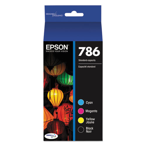 T786120-BCS (786) DURABrite Ultra Ink, Black/Cyan/Magenta/Yellow-(EPST786120BCS)