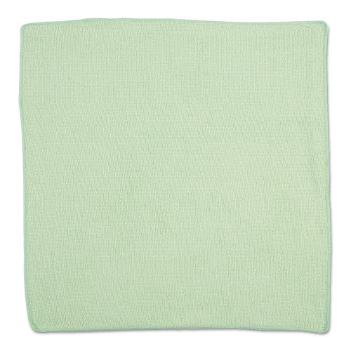Microfiber Cleaning Cloths, 16 x 16, Green, 24/Pack-(RCP1820582)