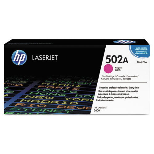 HP 502A, (Q6473A) Magenta Original LaserJet Toner Cartridge-(HEWQ6473A)