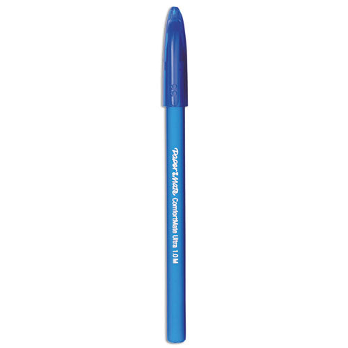 ComfortMate Ultra Ballpoint Pen, Stick, Medium 1 mm, Blue Ink, Blue Barrel, Dozen-(PAP6110187)