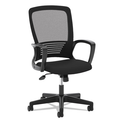 HVL525 Mesh High-Back Task Chair, Supports Up to 250 lb, 17" to 22" Seat Height, Black-(BSXVL525ES10)