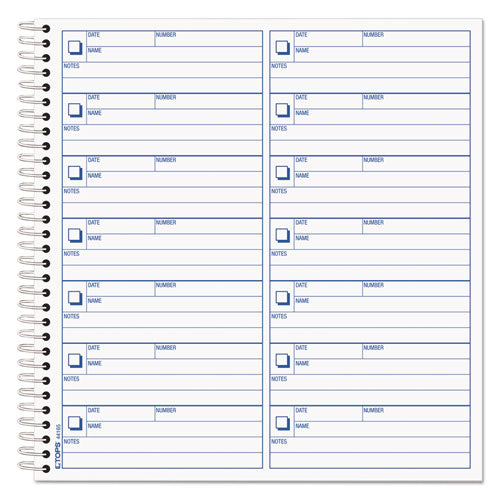 Voice Mail Message Book, One-Part (No Copies), 4 x 1.14, 14 Forms/Sheet, 1,400 Forms Total-(TOP44165)