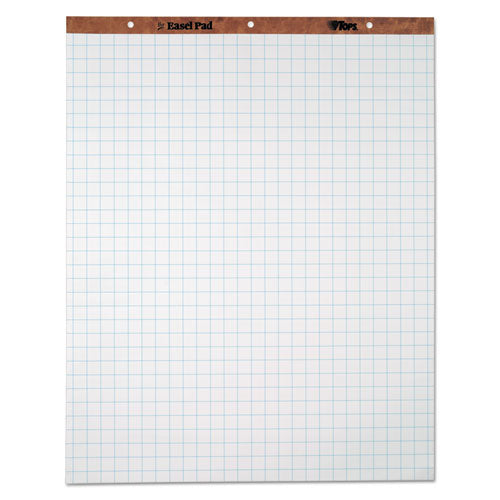 Easel Pads, Quadrille Rule (1 sq/in), 27 x 34, White, 50 Sheets, 4/Carton-(TOP7900)