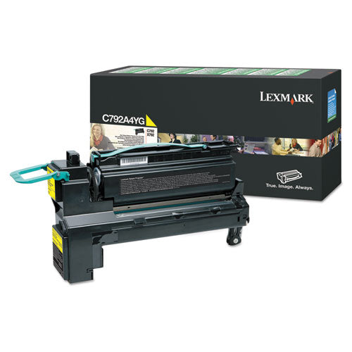 C792A4YG Return Program Toner, 6,000 Page-Yield, Yellow-(LEXC792A4YG)